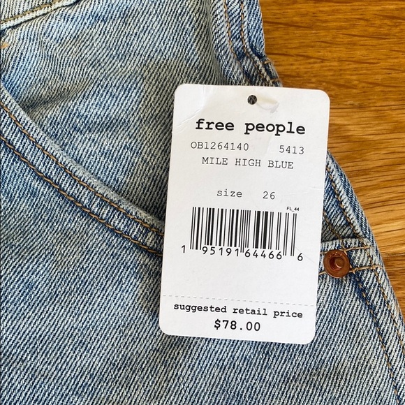 Free People Blue Denim Skirt size 26 - Picture 3 of 6